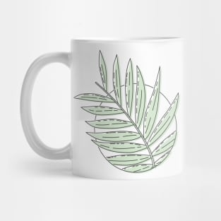 Herbal Botanical Leaf in Circle Mug